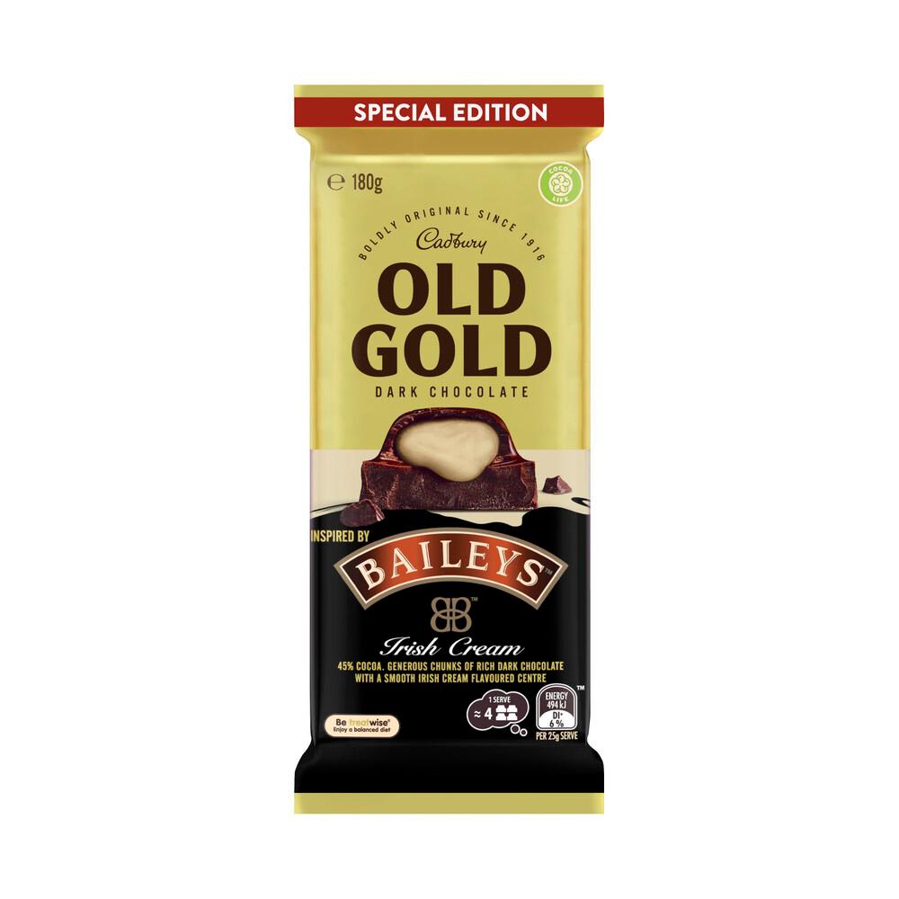 Cadbury Old Gold Baileys Chocolate Block 180g