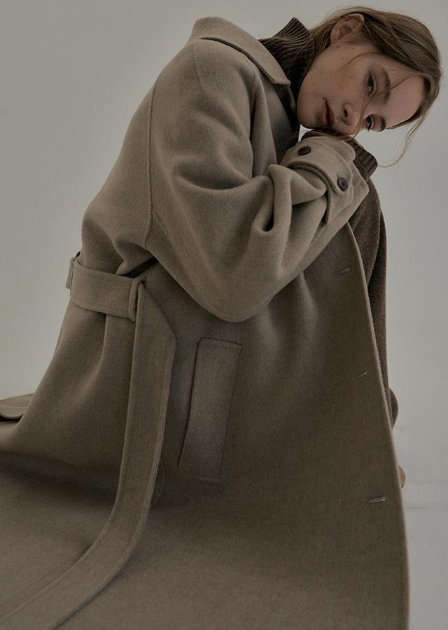 handmade wool trench CT-oatmeal(~9월 13일 이후 예약배송)