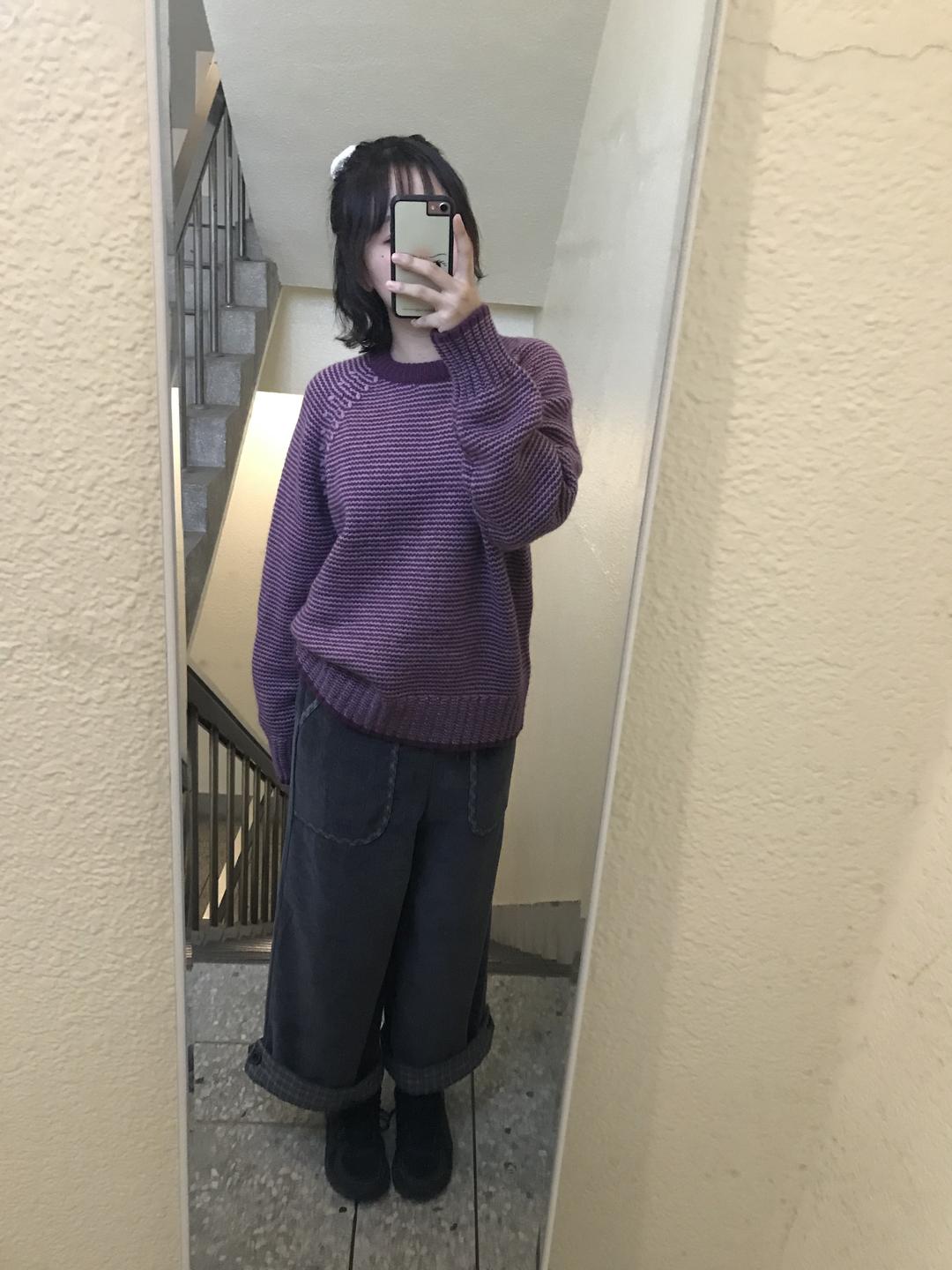 striped wool knit - 2 colors