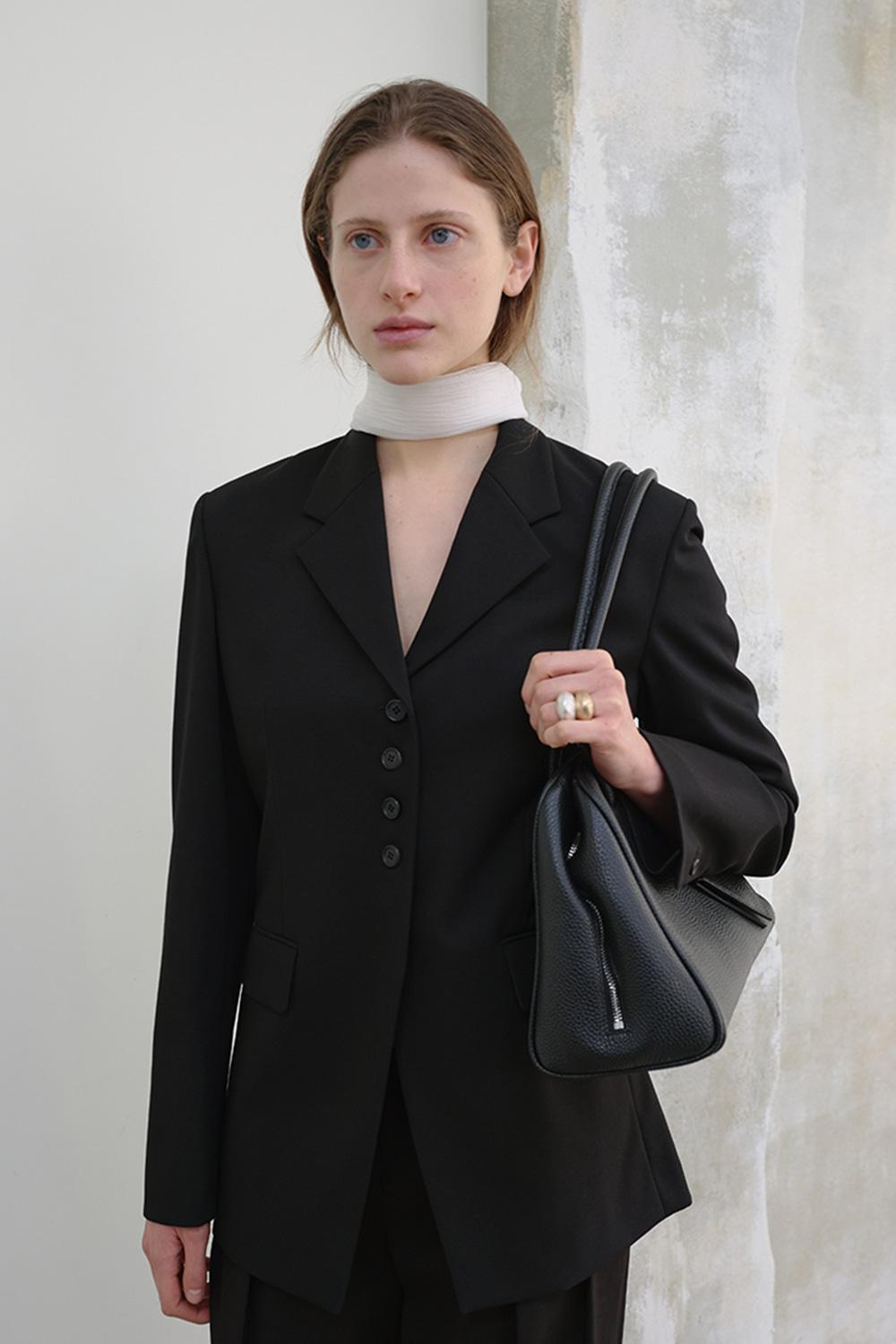 LINEUP BUTTON JACKET (BLACK)