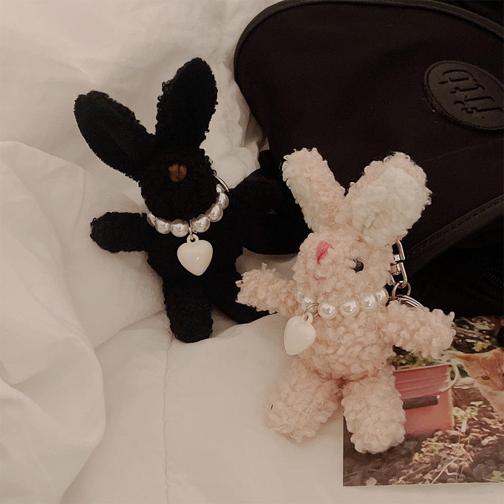 [1+1할인] 뽀글 토끼 🐰 키링 래빗 가방고리 커플 키홀더 인형