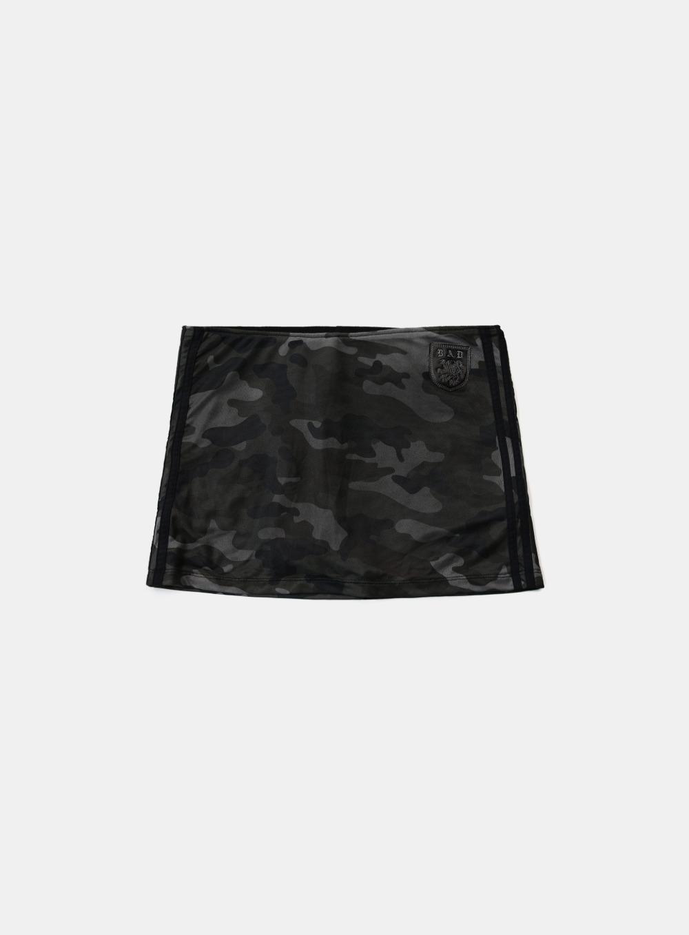 [AQUA] [w-srt25-015] Vintage Club Skort - Black Camo