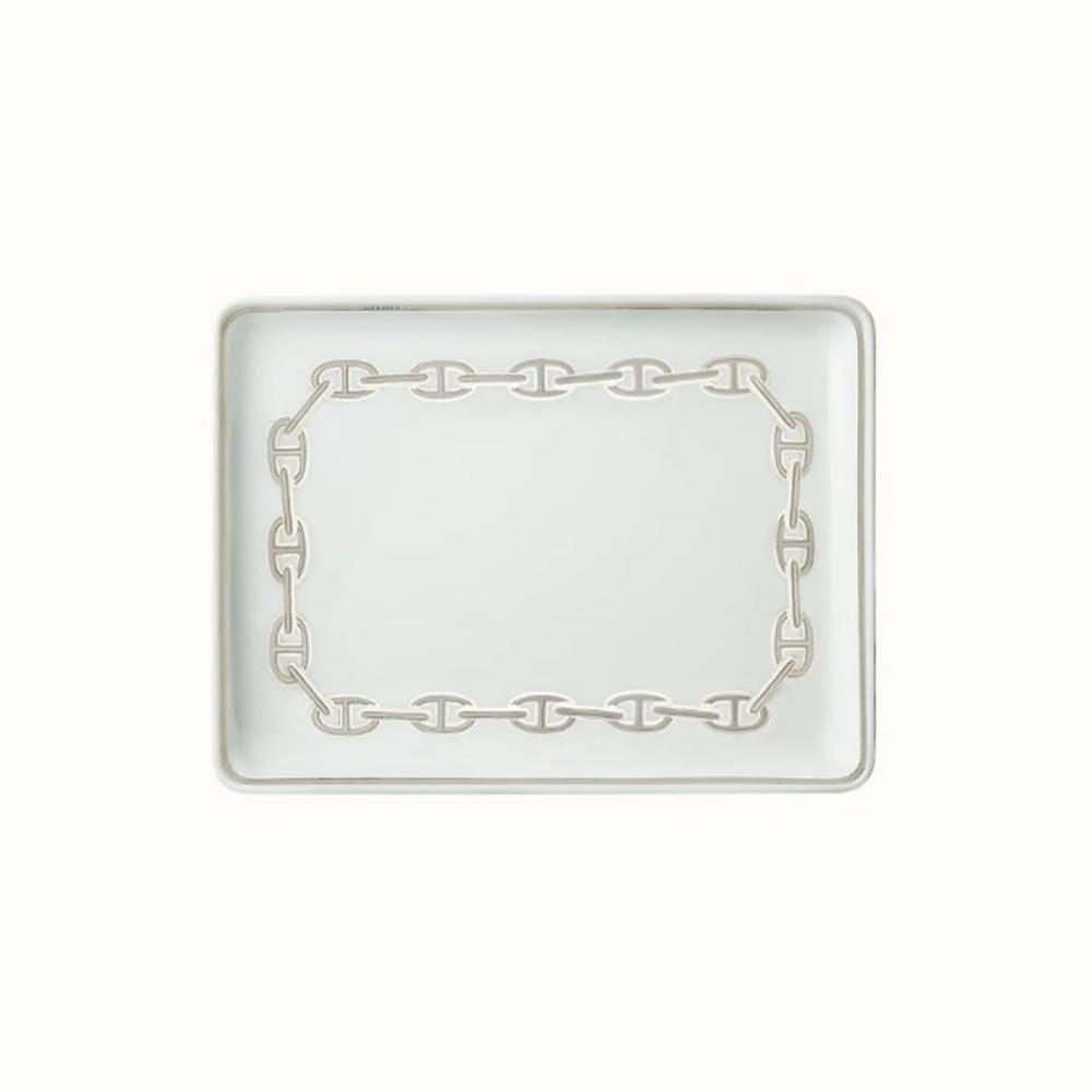 에르메스 샹달 플래티넘 16x12cm 스시 플레이트 (004189P)