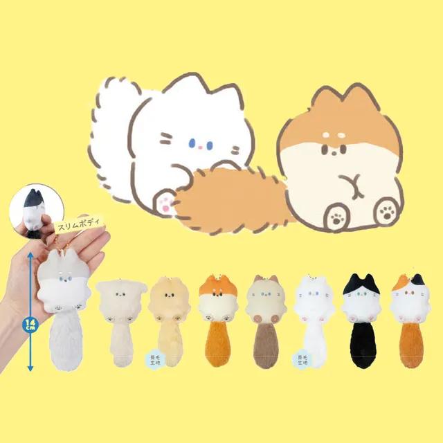 [1+1할인] 에어팟/버즈 커플/우정 콩눈 귀여운 강아지 고양이 꼬리 인형 키링 8종