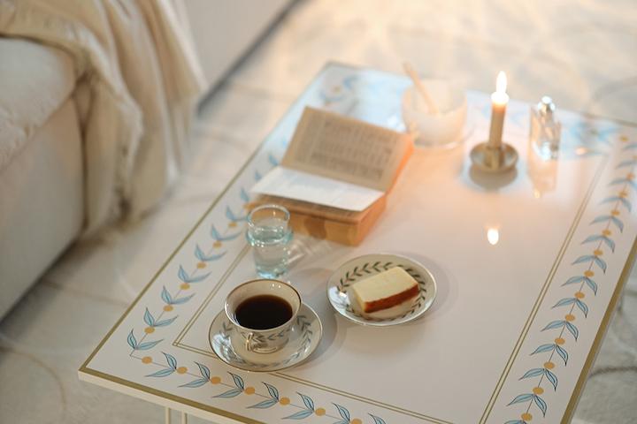 홈카페 디자인 하이그로시 접이식 테이블 2size