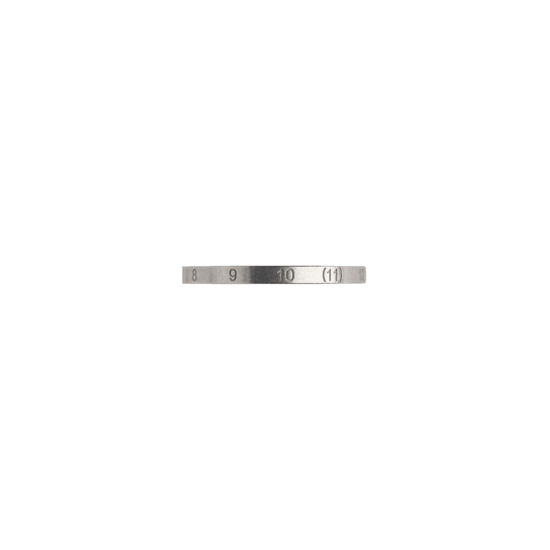 Maison Margiela Numerical Slim Silver Ring Matte Silver
