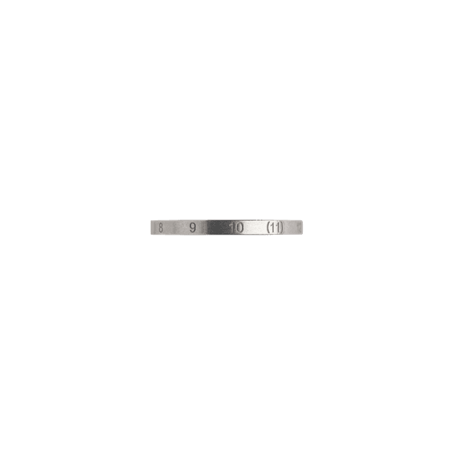 Maison Margiela Numerical Slim Silver Ring Matte Silver