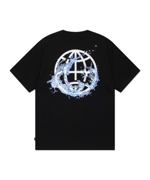 WATER SPLASH TEE black