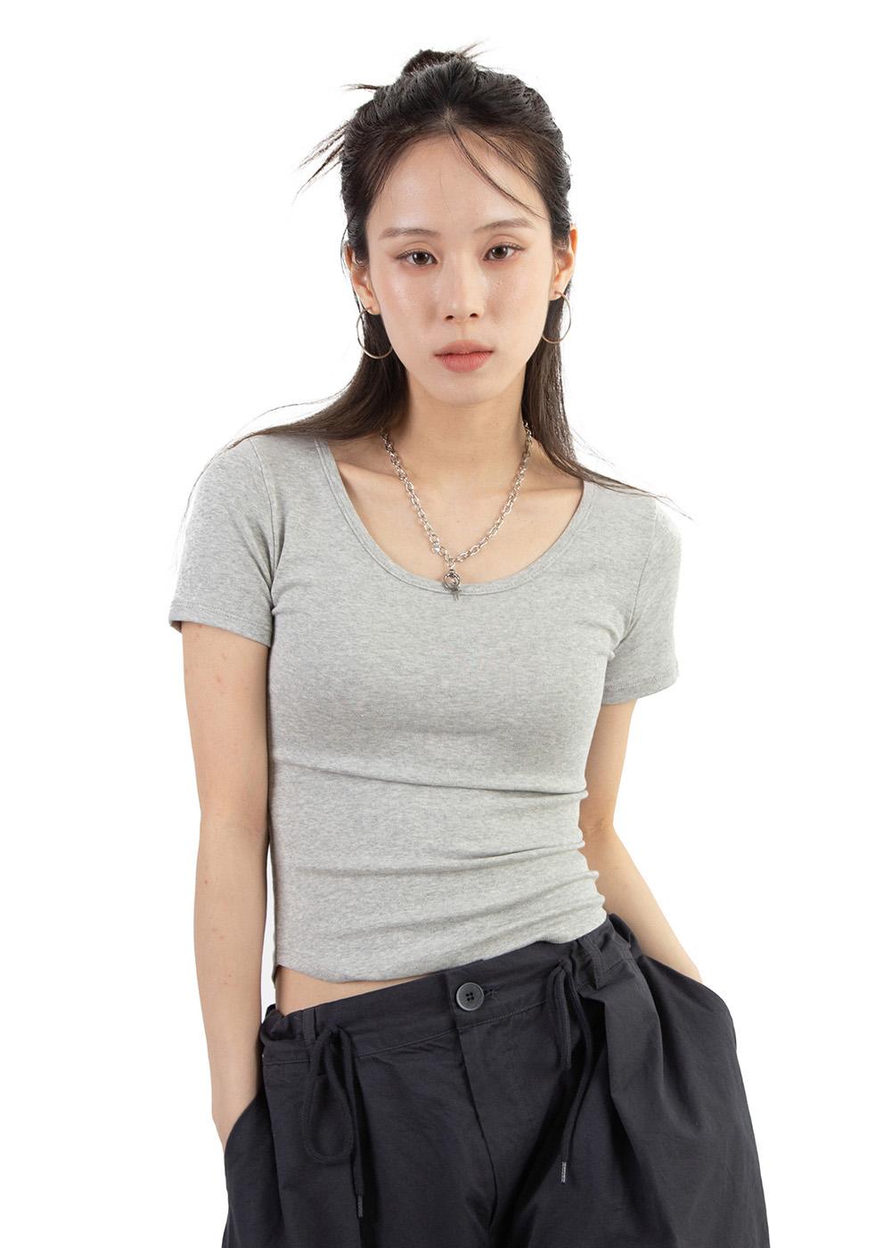 MODAL U-NECK TEE