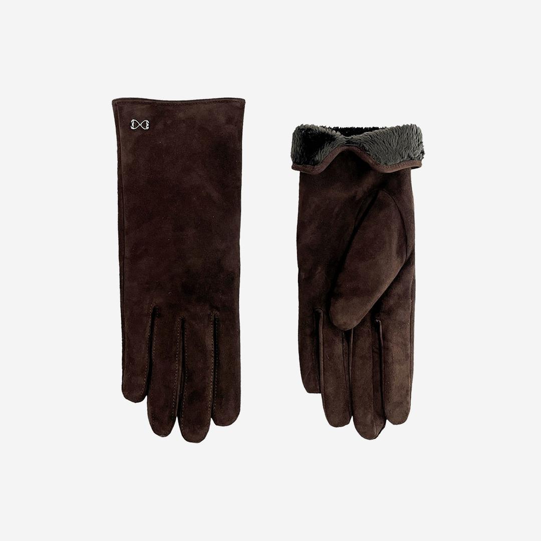 lovememonster Suede Long Glove Brown