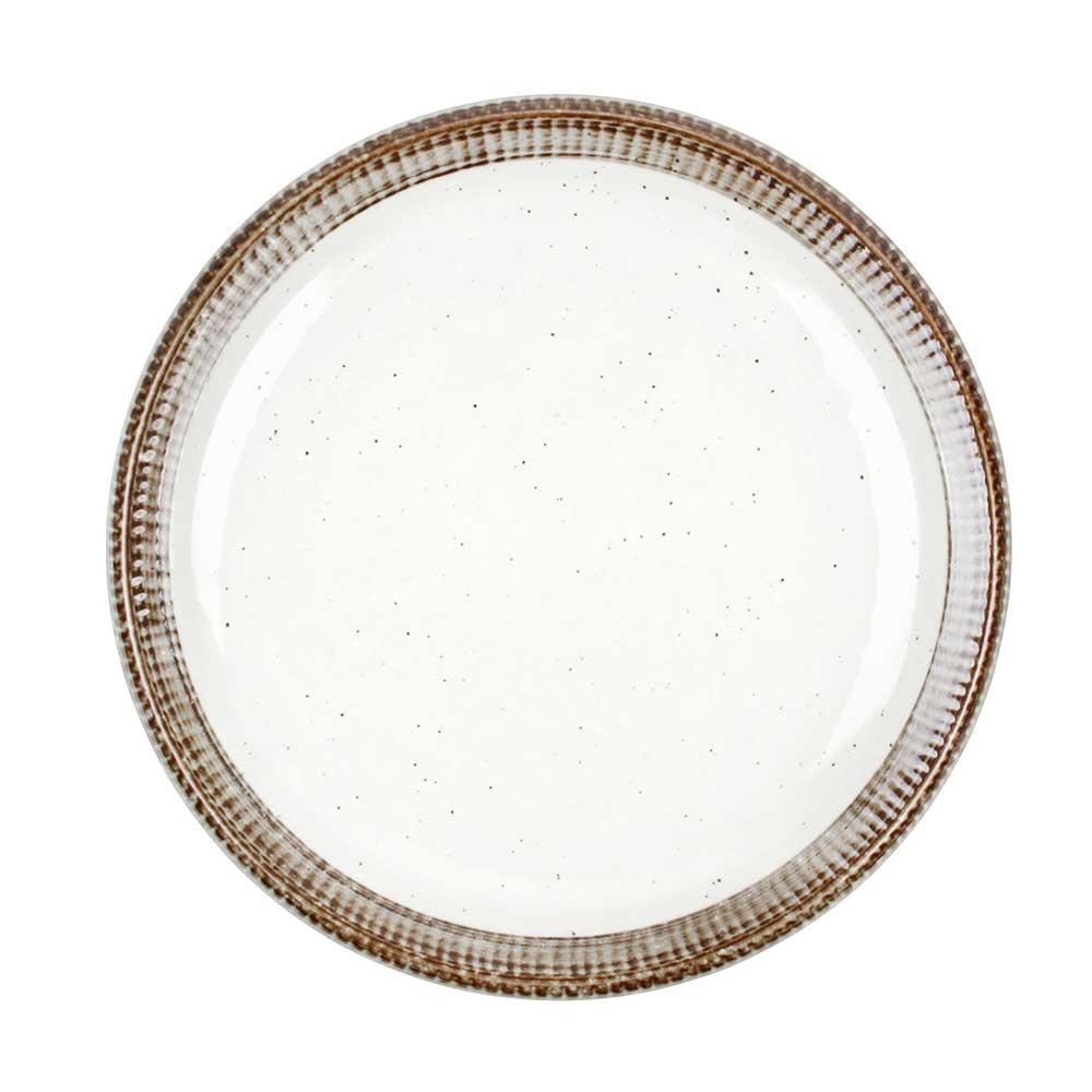 [YK 도자기] 재팬-56 밤테 원접시 원형플레이트 업소용 원형접시 UU