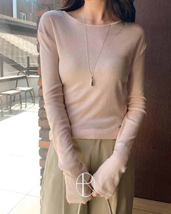 [소프트/레이어드템][MADE] 루티 텐셀 라운드 티셔츠