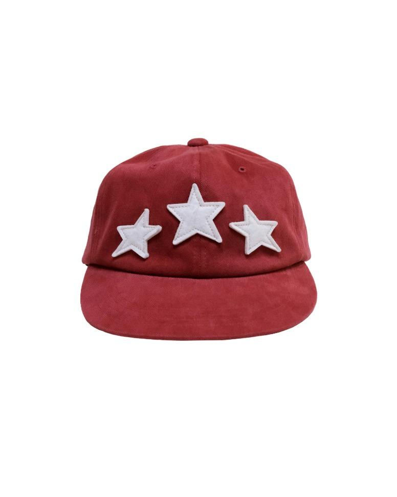 Three star cap red