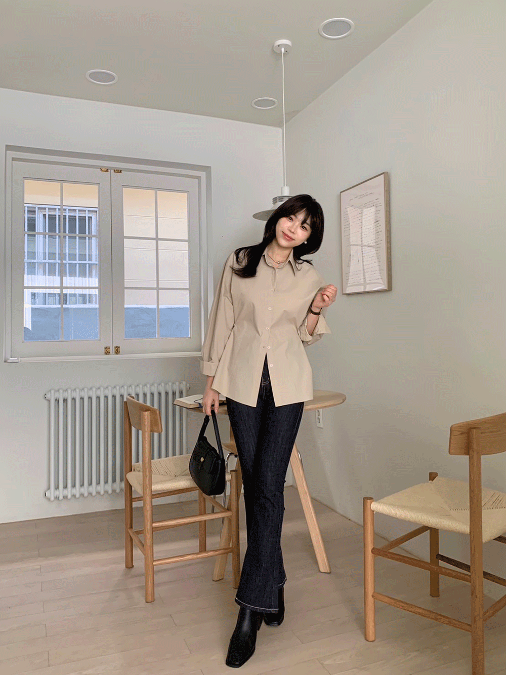[국내제작] 제크 라인 셔츠 (3colors)