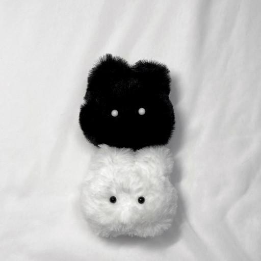 [몽몽샵] 1+1, 색상추가 🖤 미니 깜몽&백몽 키링