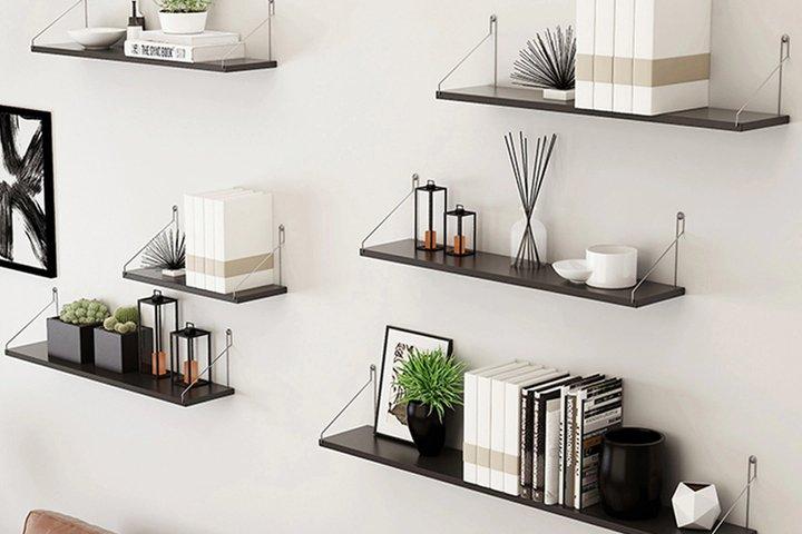 [오늘의딜] 못없이 붙이는 무타공 벽선반 3size 3colors