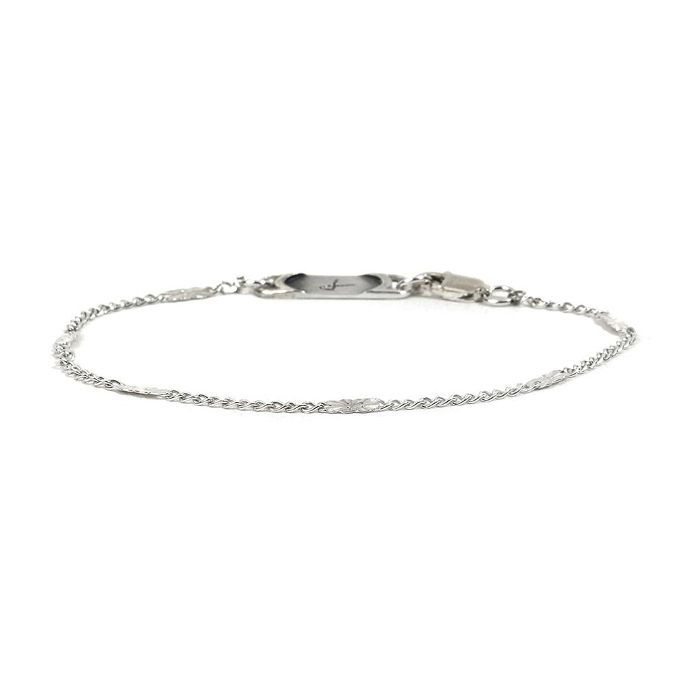 SEWN SWEN SILVER PLANT CHAIN BRACELET
