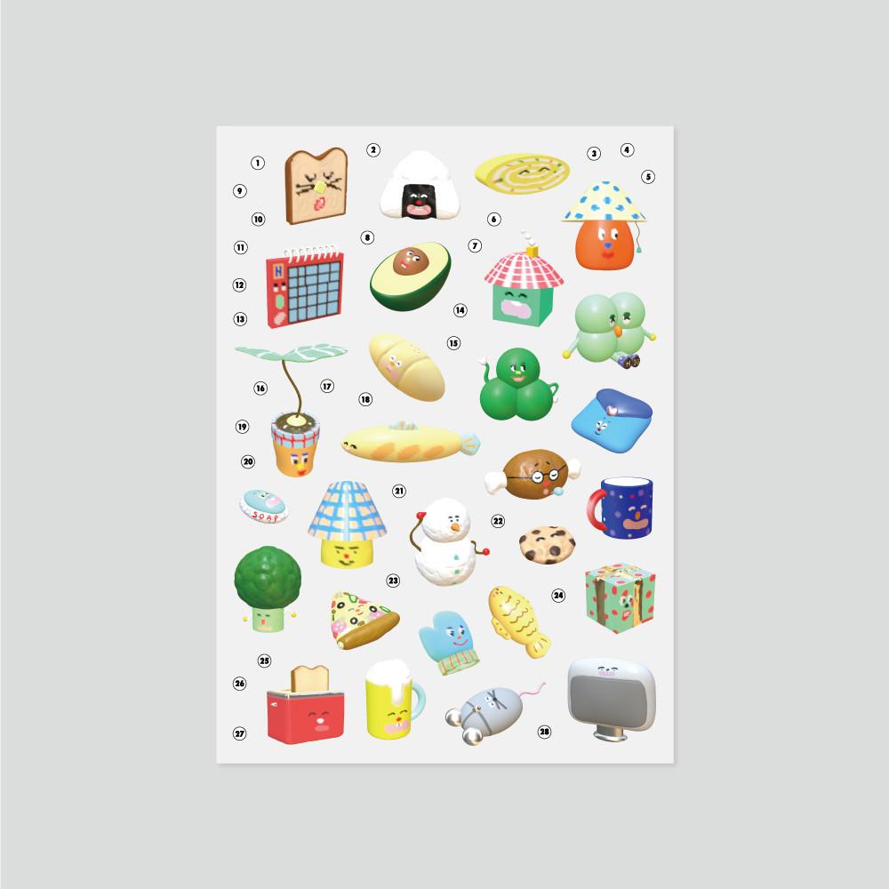 [hand in glove] 이것저것 스티커 (리뉴얼)