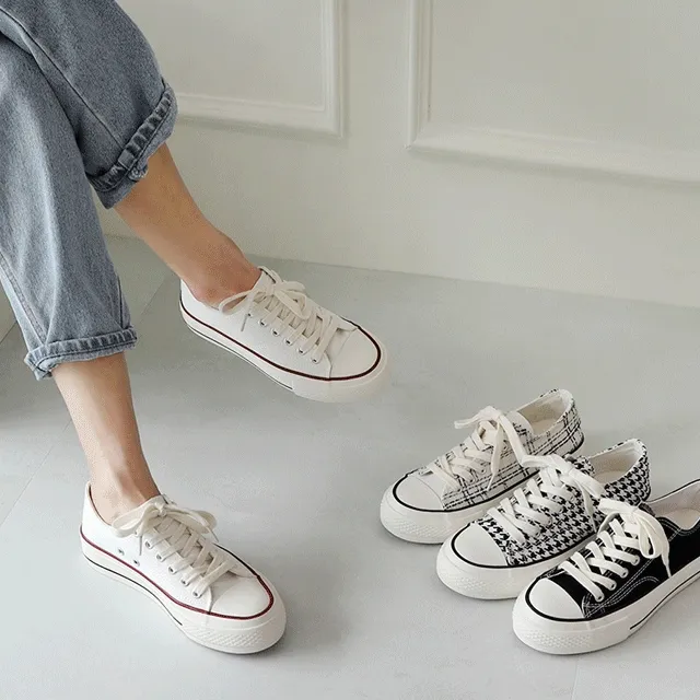 💕주문폭주💕당일발송💕30000족 판매 키높이 릴렉스 캔버스 스니커즈(3cm / 4color)