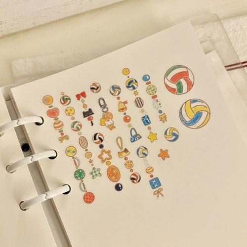 [무심한하루] 배구 비즈 키스컷