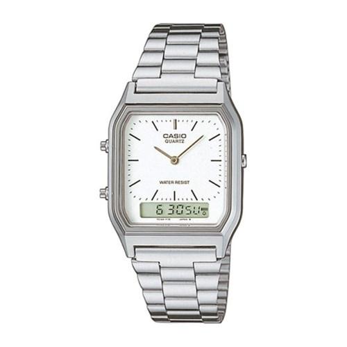 카시오 남녀공용 전자 메탈시계 AQ-230A-7D