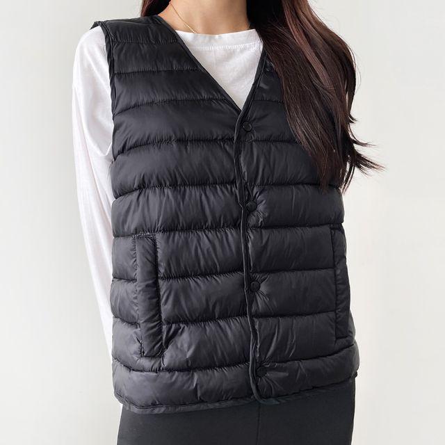 [당일출고-XL] 오리털 경량 패딩 조끼