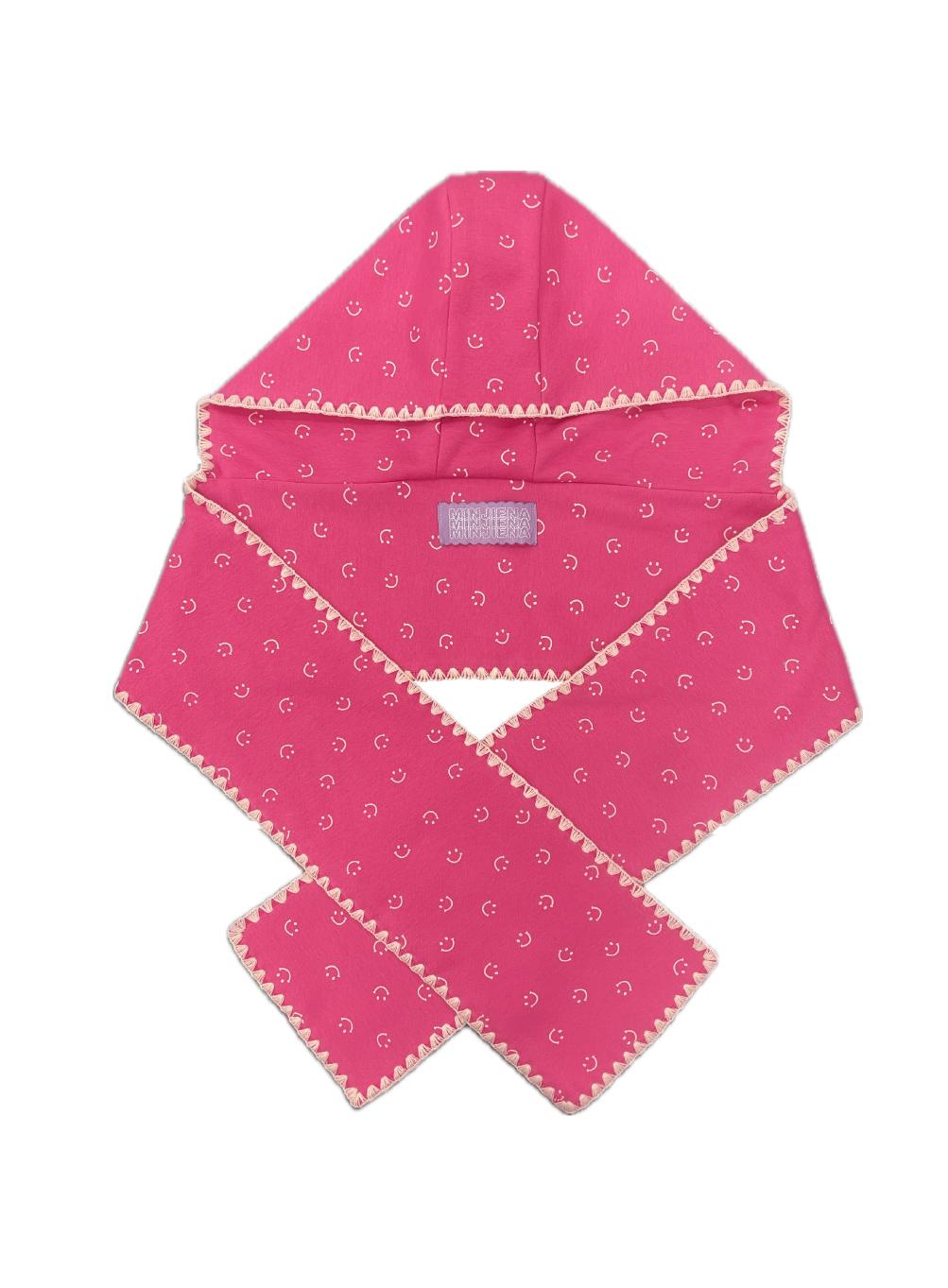 smile hood muffler pink (limited)