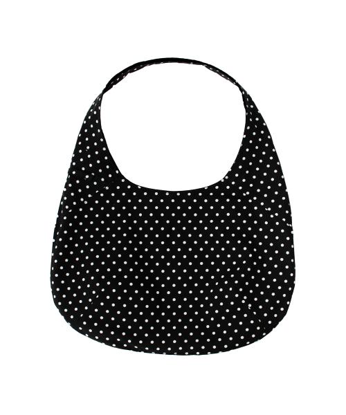 리버서블 도트 토트 백 (블랙)
