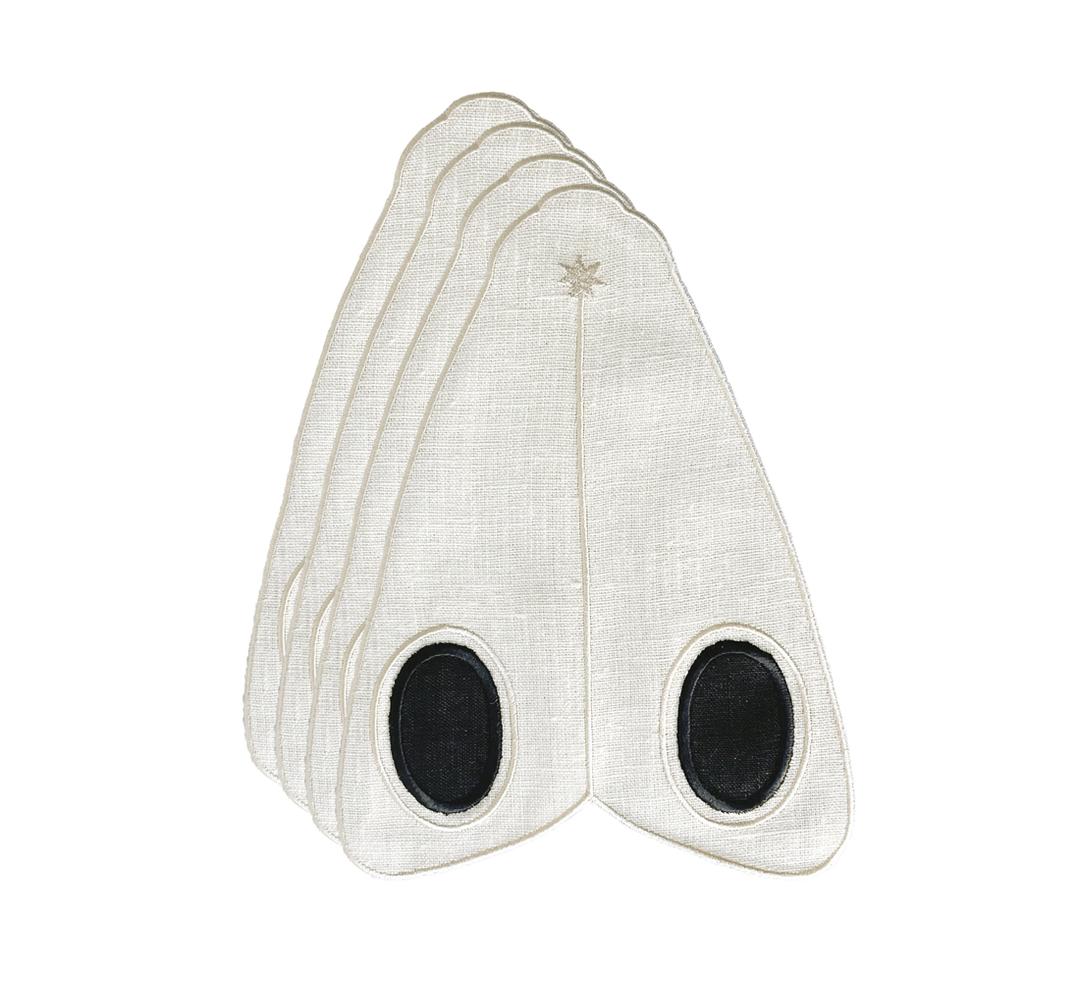 Papillon Napkins 4set (Ivory/Black)