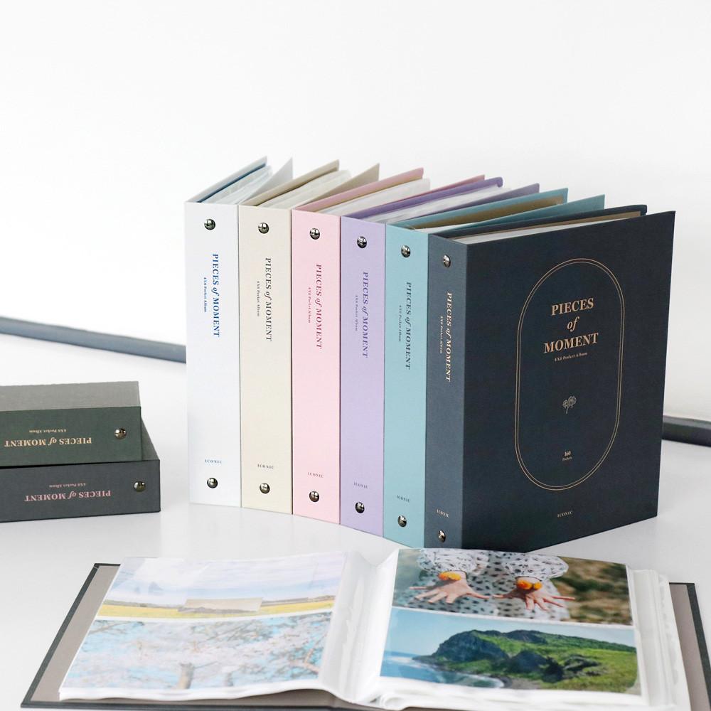 +스티커 아이코닉 모멘트 포켓 앨범 4x6 사진앨범 사진첩 초음파 네컷 셀프 성장 포토북