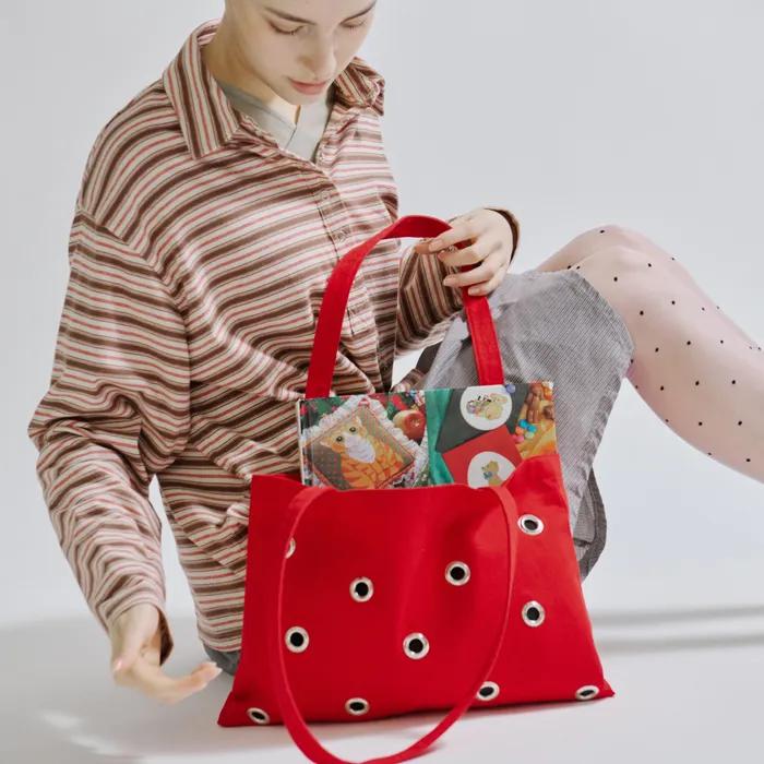 Eyelet Canvas Bag [4 color]