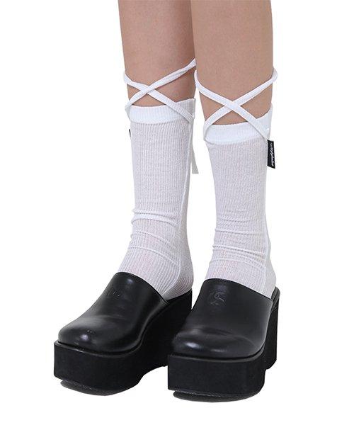 LACE SHORT SOCKS(WHITE)