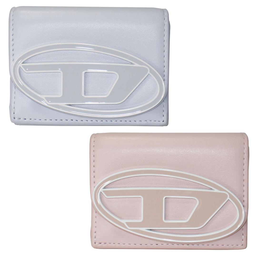 【楽天市場】【送料無料】DIESEL 財布 ディーゼル 三つ折り財布 レディース ユニセックス X09887 P6316 T4260/ライトピンク T6123/ライトブルー 1DR TRI FOLD COIN XS パステルカラー 本革 革 レザー コンパクト ミニ財布【ブランド】【プレゼント】：museo