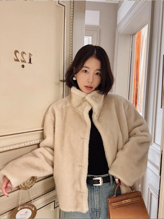 [기은세 PICK] 하이넥 페이크 퍼 점퍼_SALE35561IV