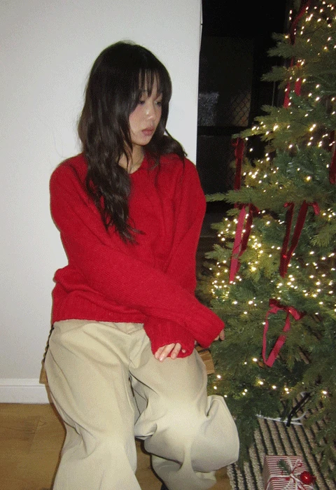 Pony round knit [5c]