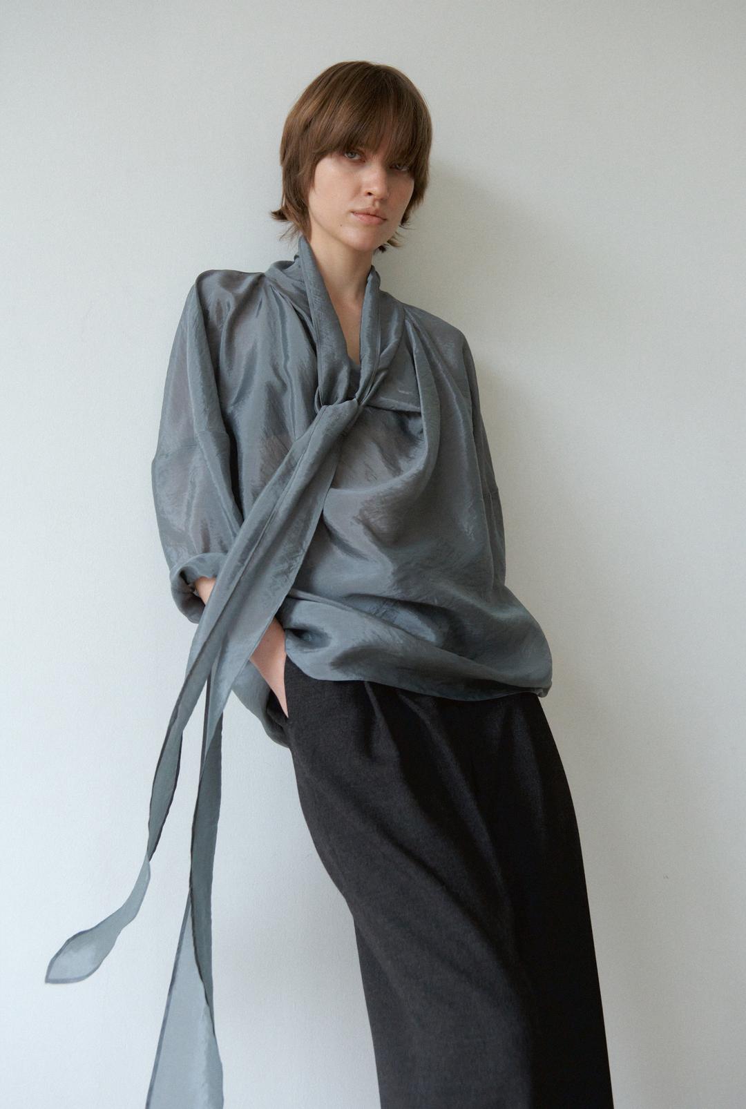 ARDEL BLOUSE ( DUSTY TEAL )