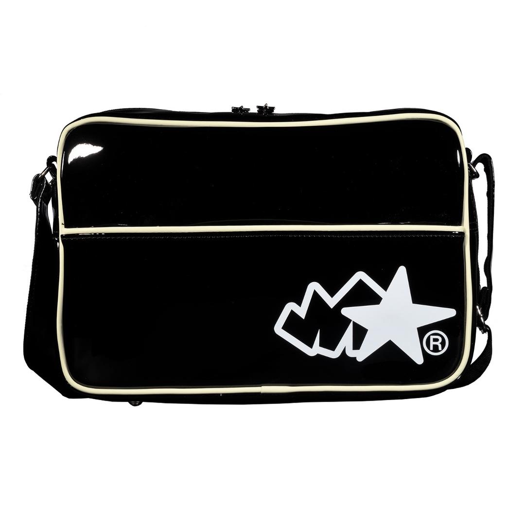 [M★LRICH] Downtown™ enamel shoulder bag (black)