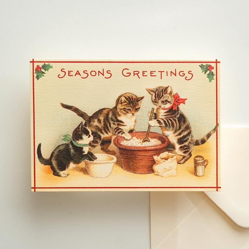 Christmas Cats 3 Card