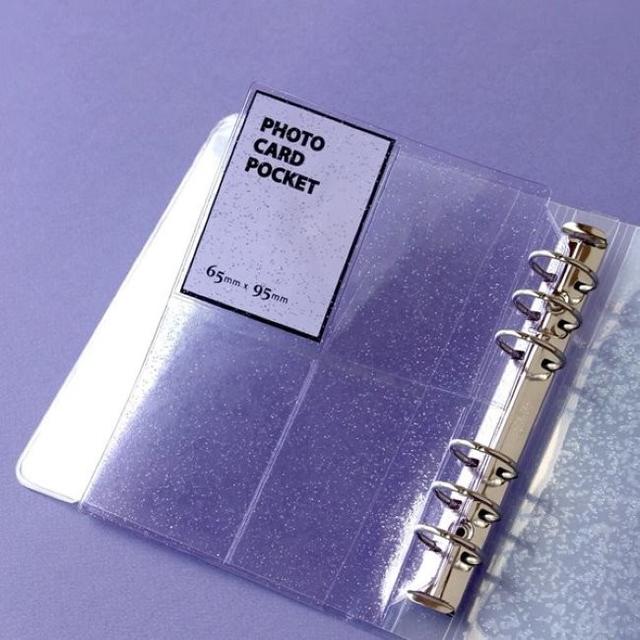 [예스24] A6 WIDE 6공 - 포토카드포켓 (Purple)