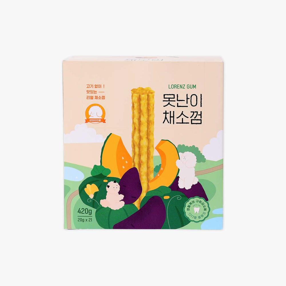 로렌츠 못난이채소껌 강아지덴탈껌 420g (20g x 21개입)