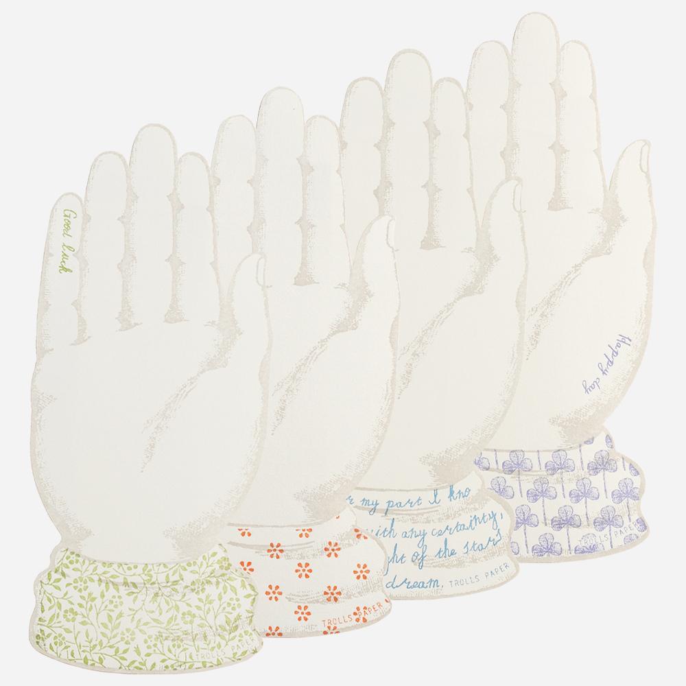 Grandma hand bookmark memo