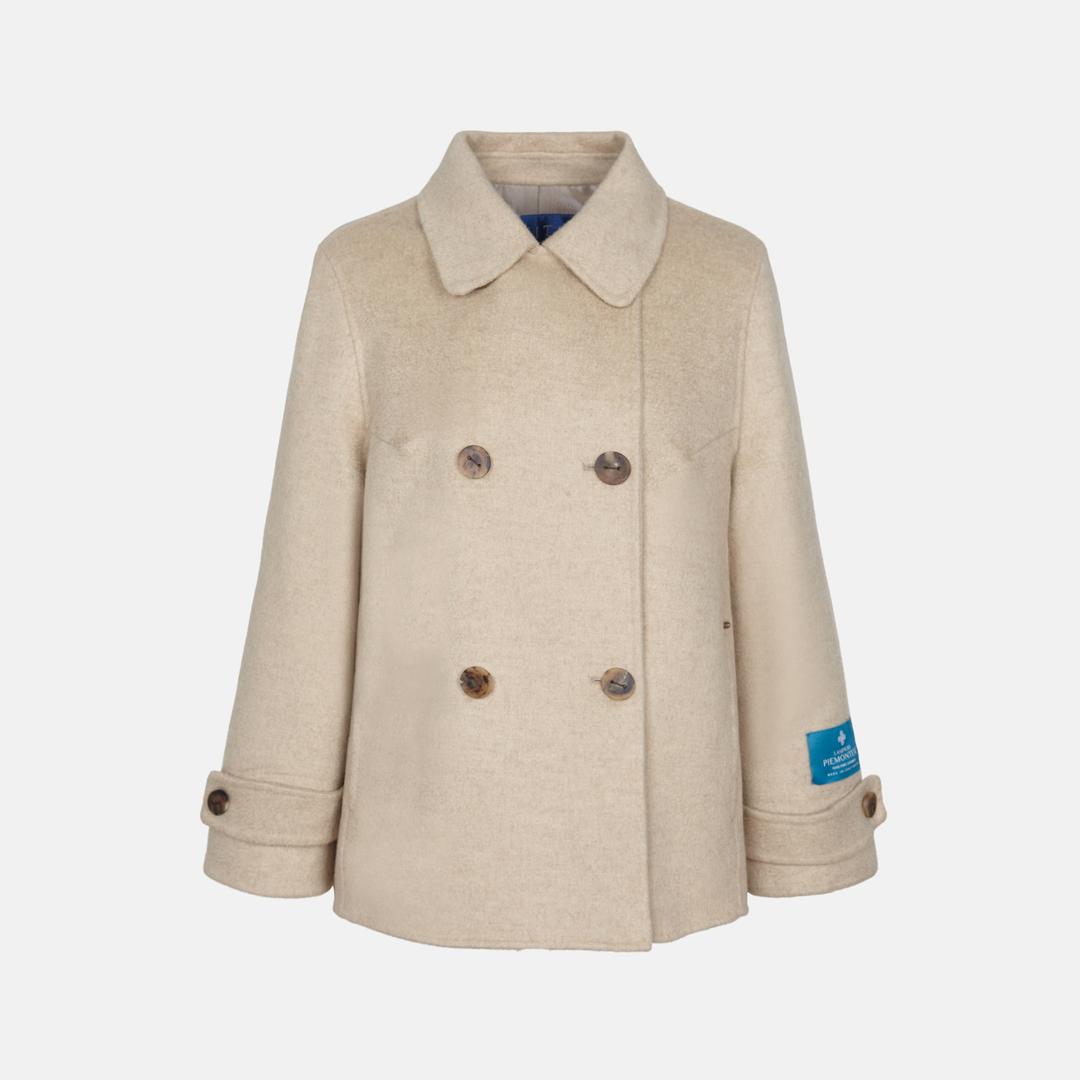 캐시미어 더블 버튼 자켓