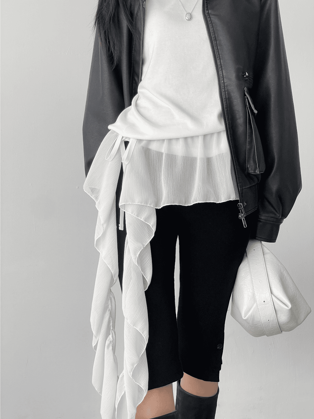 ruffle layered skirts (2color)