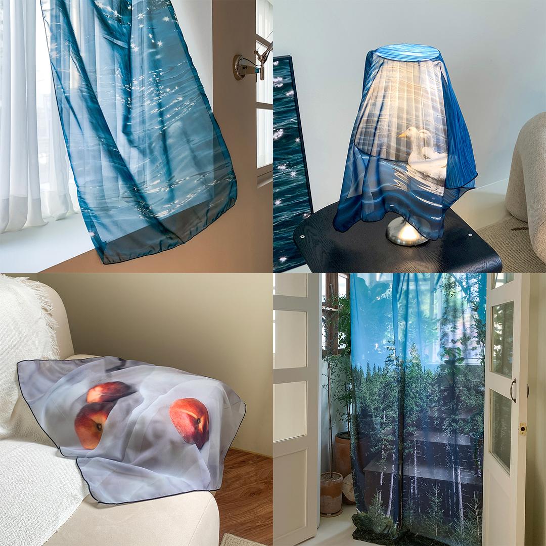 멜팅스튜디오 느긋한 오후의 기록, 쉬폰 패브릭 포스터 [61~81번]