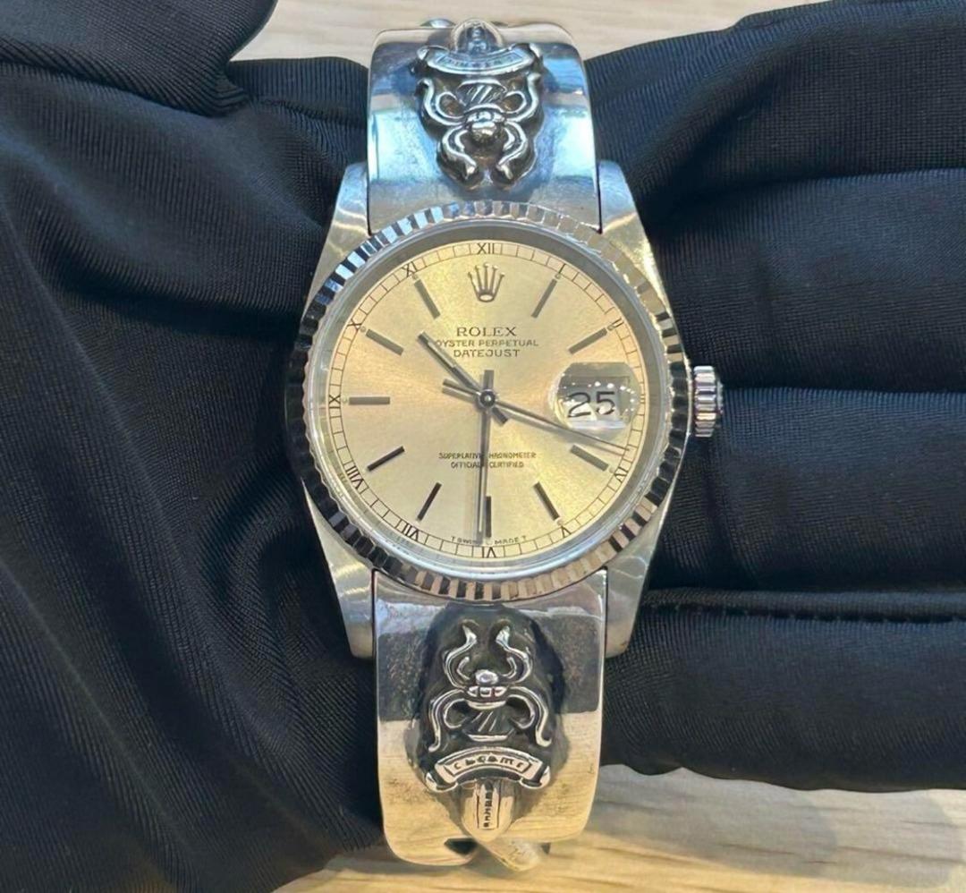 CHROME HEARTS クロムハーツ × ROLEX ロレックス デイトジャスト ダガーブレスレット 腕時計 | chromehearts