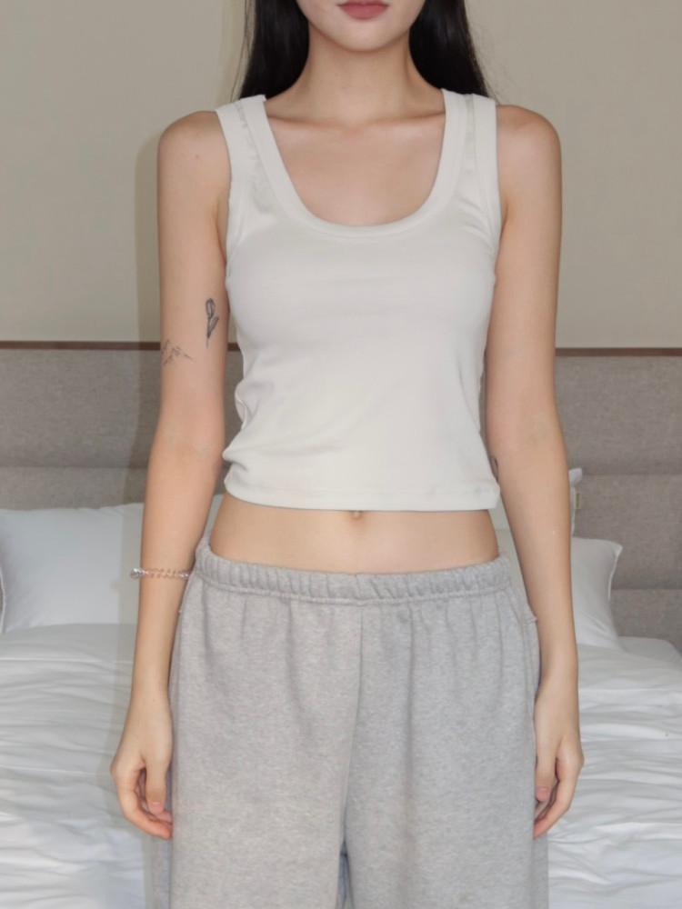 SCOOP SLEEVELESS 스쿱 슬리브리스 (2COLOR)