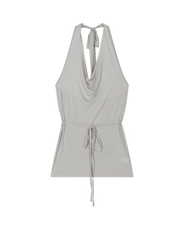 HALTERNECK LAYERED LONG SLEEVELESS, ASH MINT