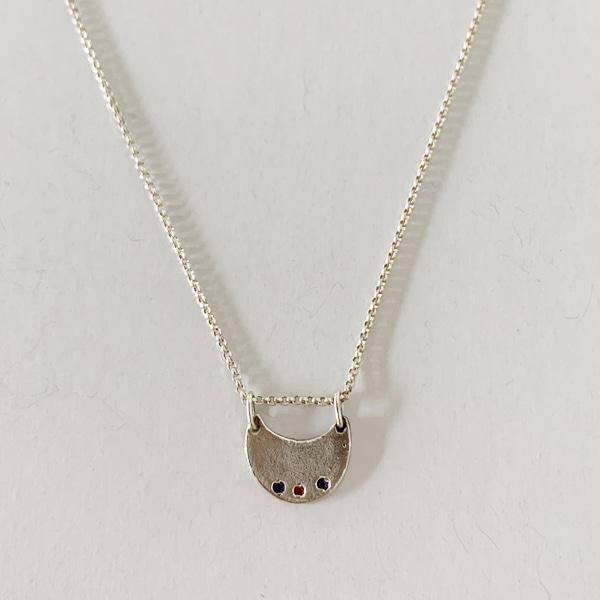 hamut necklace ( blue sapphire / ruby ver.)