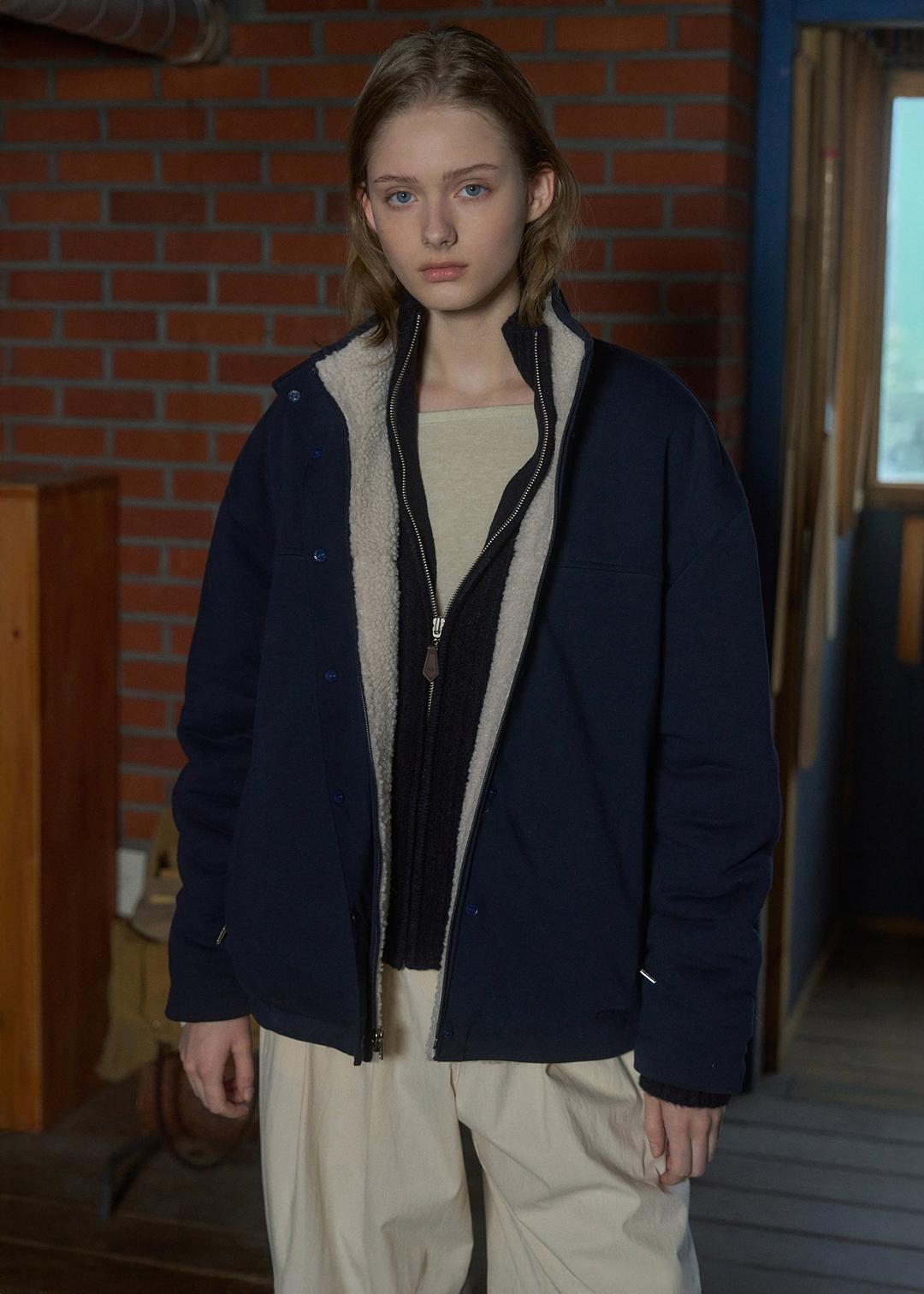 Kaya reversible fleece jacket (beige)