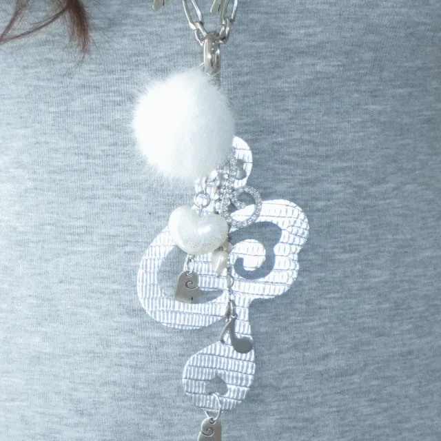 Angel stage note necklace (2color)